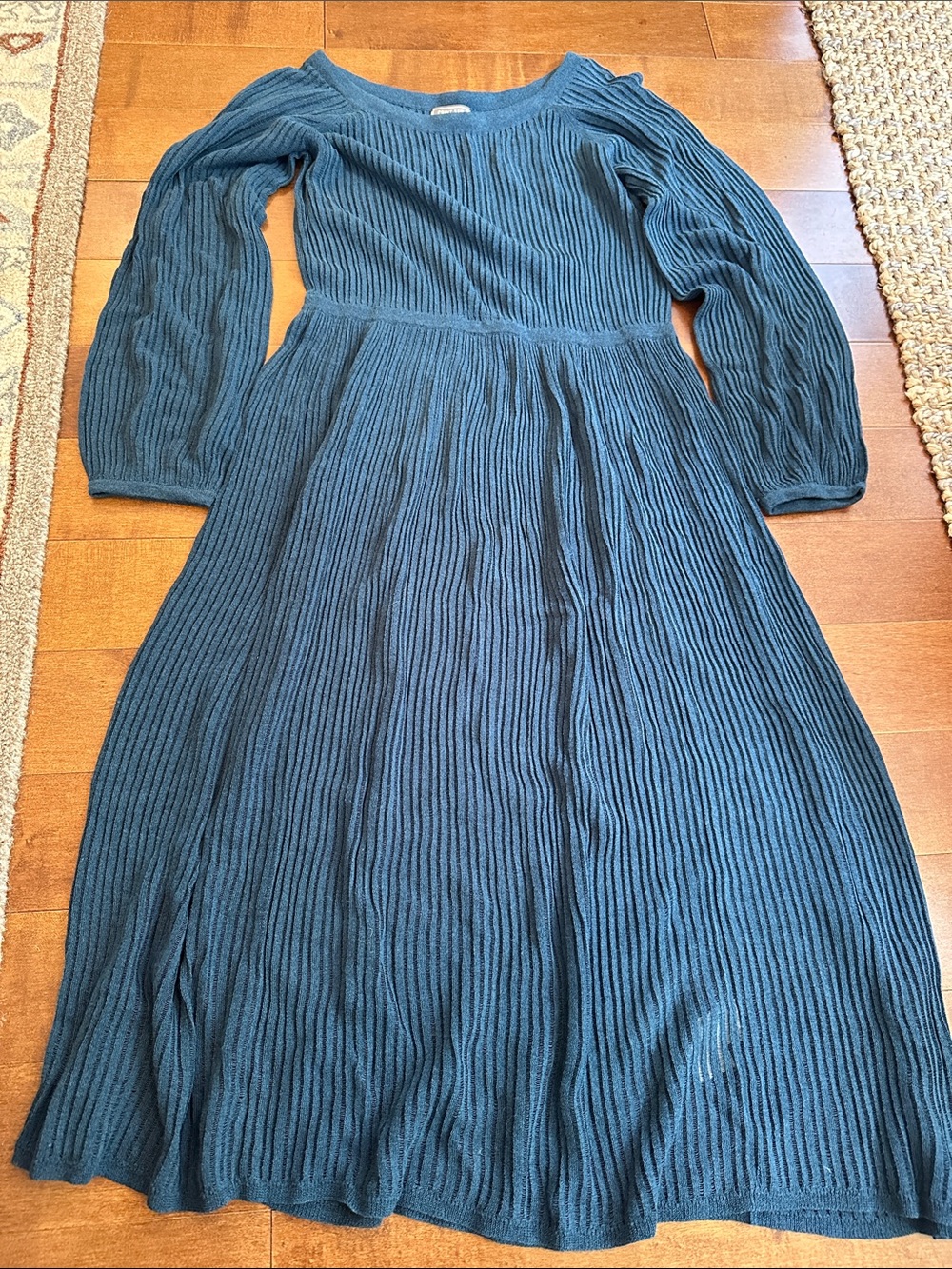 J. crew Point Sur Dress in Teal Blue